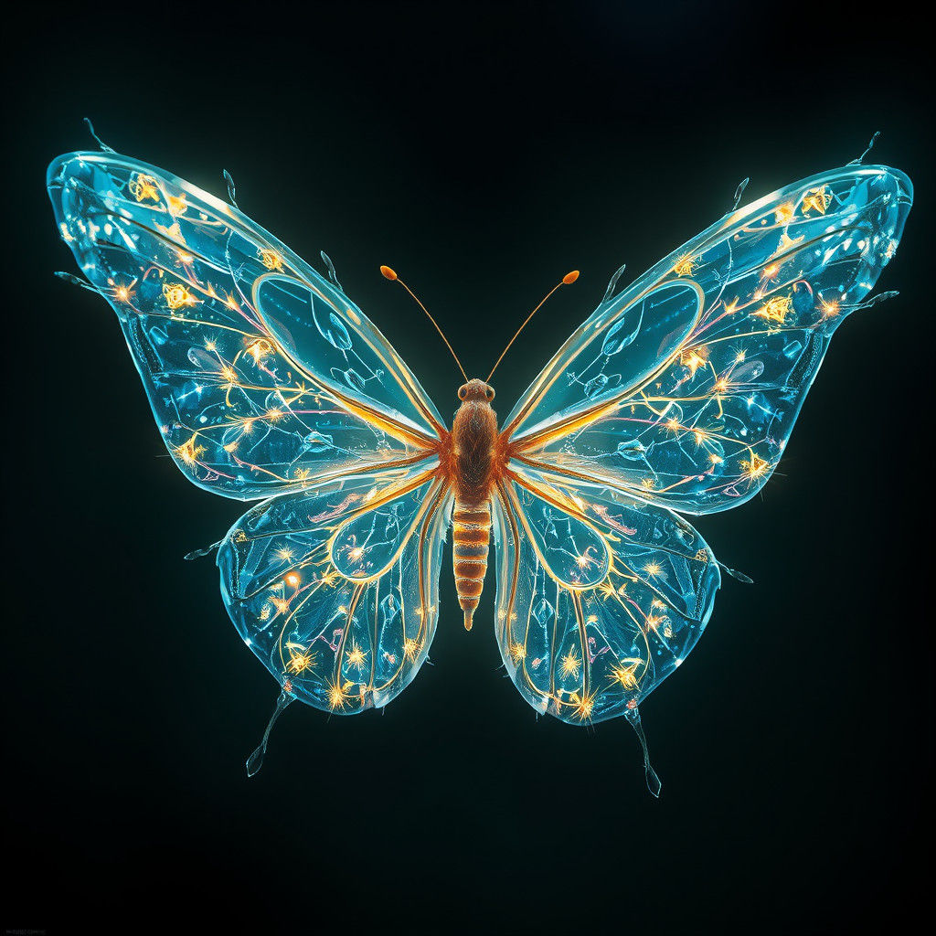 Mythic Glowwing Butterfly in Ethereal Aesthetic