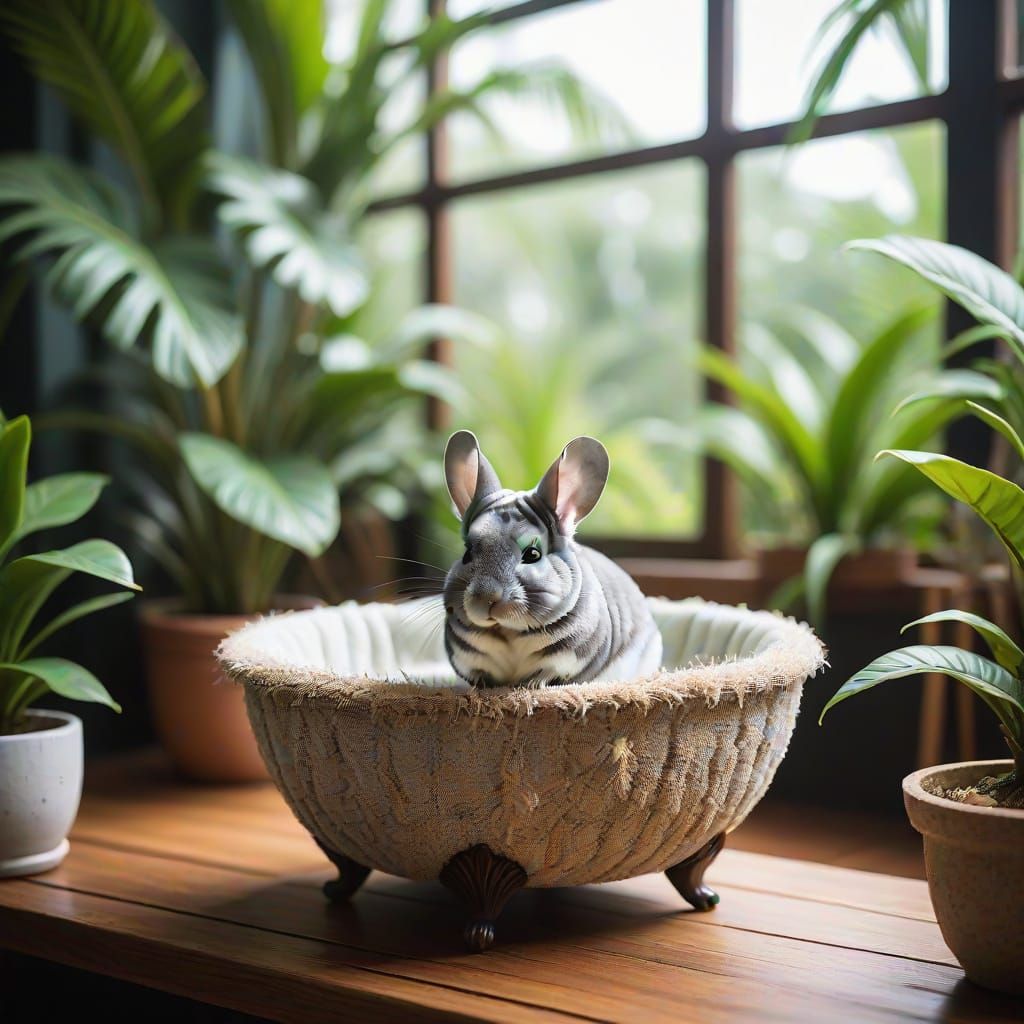 Semi-Tropical Oasis for Chinchilla Owners in Elegant, Dusty ...
