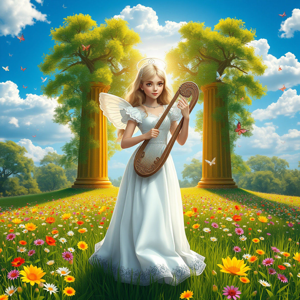 Alice in Wonderland: Candyland Meadow Digital Art