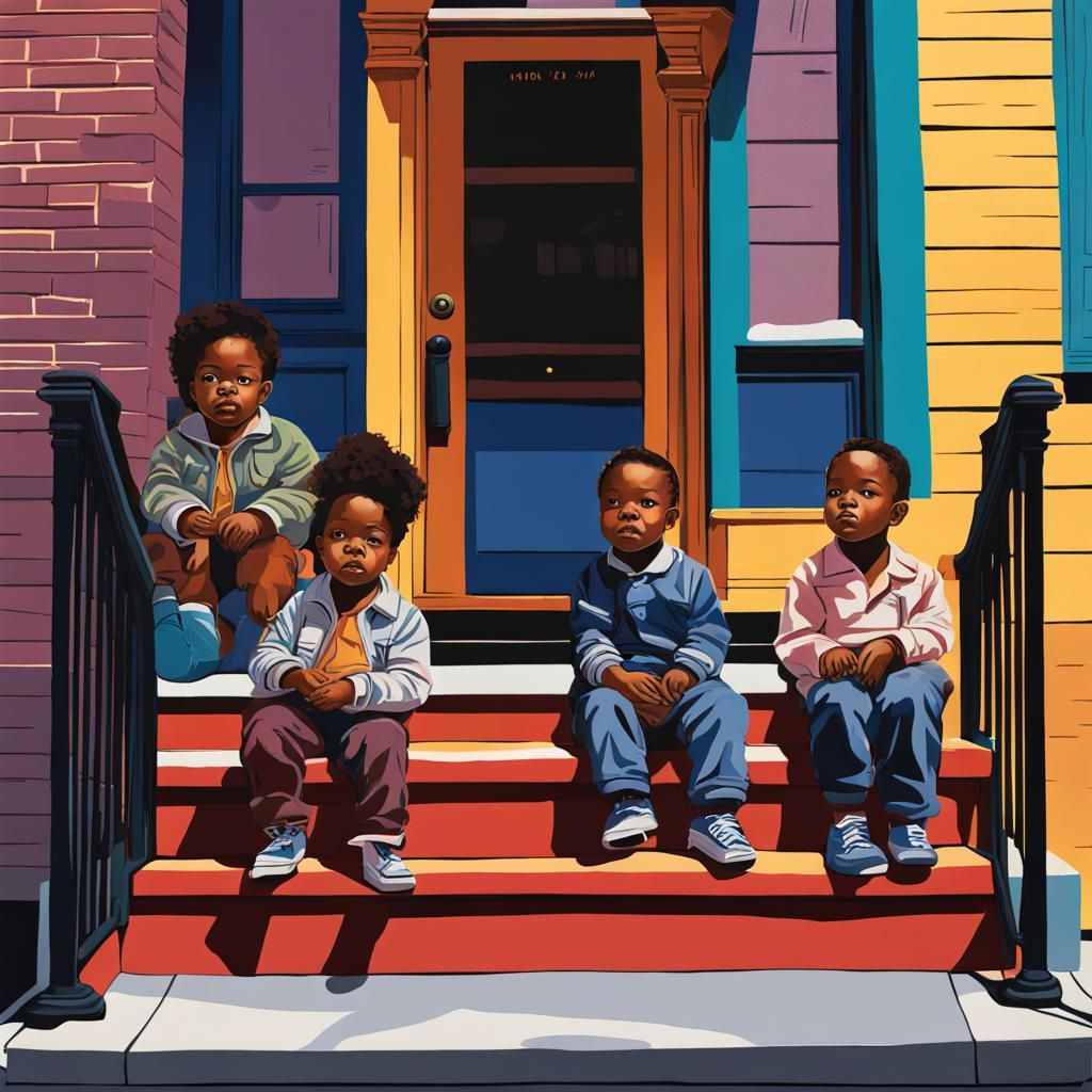 Toddlers in Harlem: Collage Art Inspired by Bearden