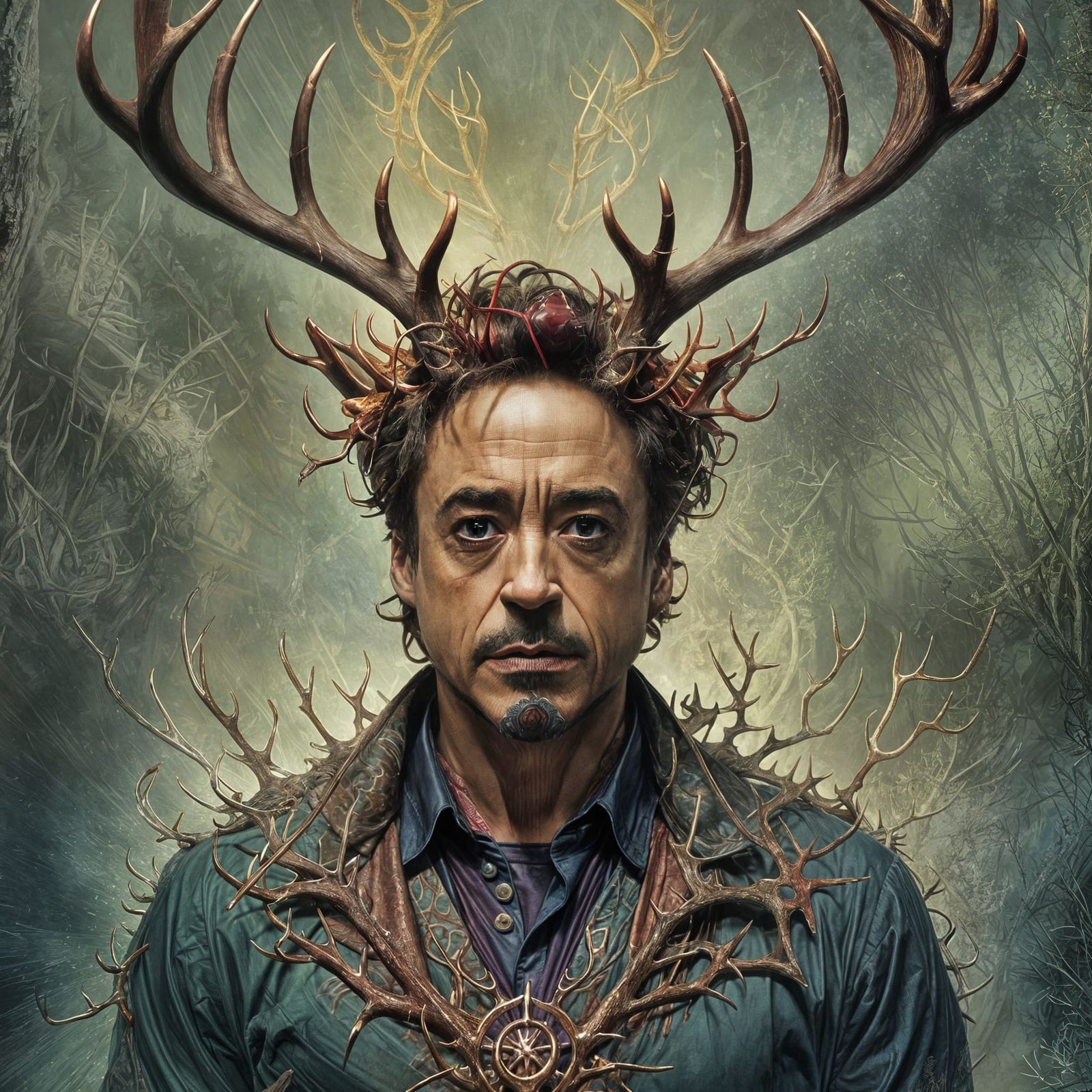 Robert Downey Jr. With Antlers!