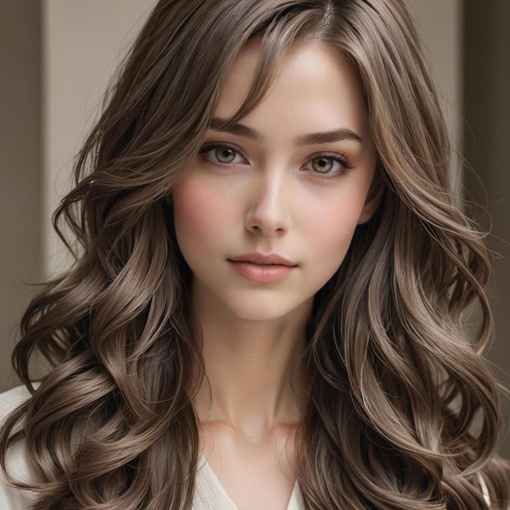 Elegant Portrait of a Serene Young Woman