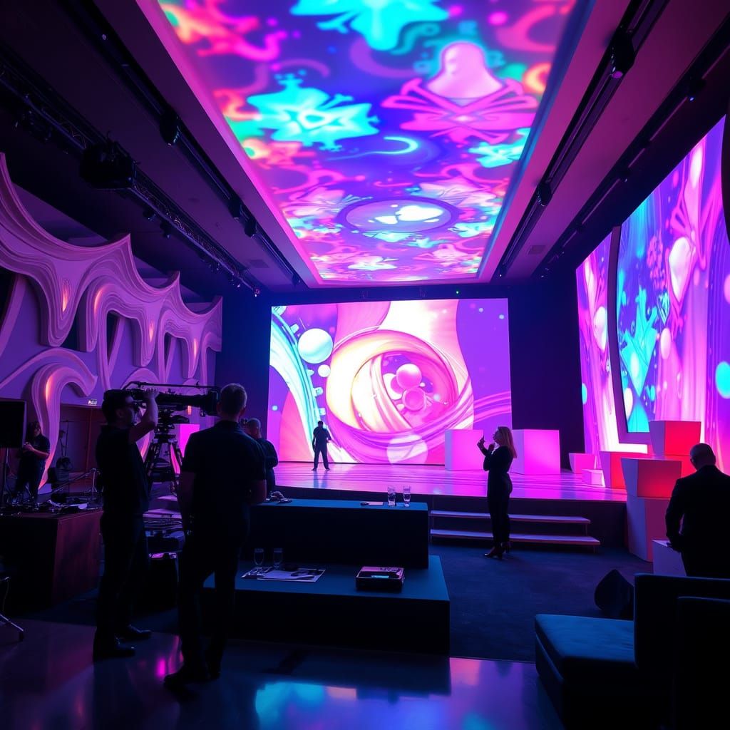 Luxurious Immersive Event Space Unveils Futuristic Elegance