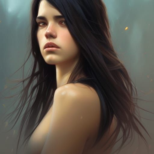 Handsome Man Portrait in Hyperdetailed Style