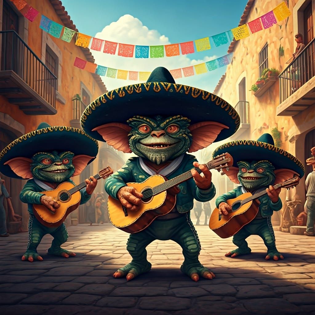 Gremlins Mariachi Band Brings Joy to Mexican Village