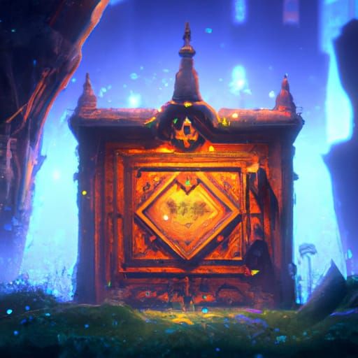 Fantastical Magic Box Concept Art in Deep Color