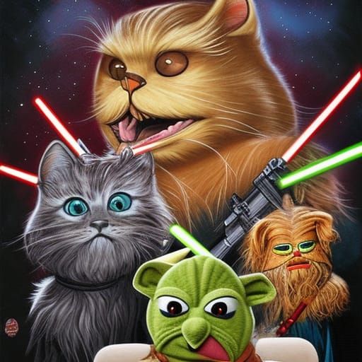 Star Wars Reimagined: Cats and Muppets in Comic Art
