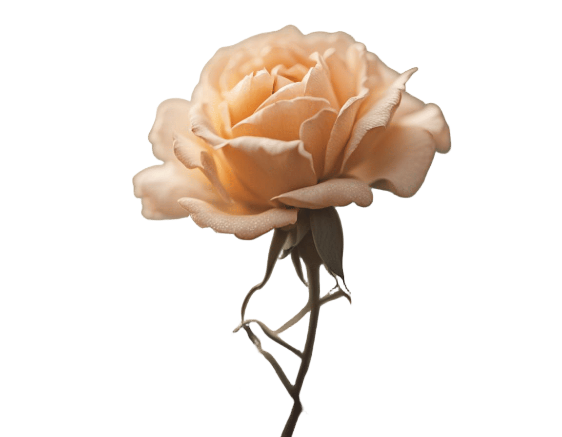 Golden Rose in Macro Photography