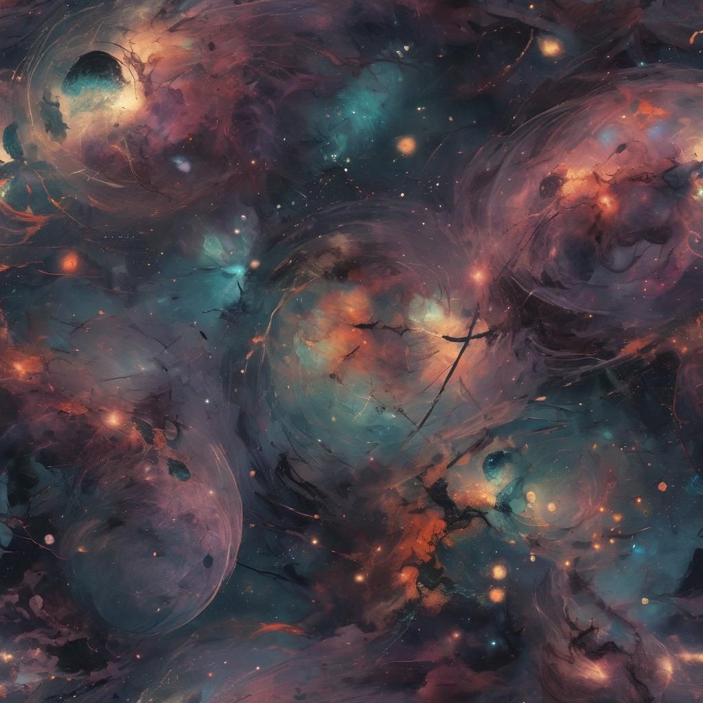 Cracked Celestial Sphere Reveals Distant Galaxies
