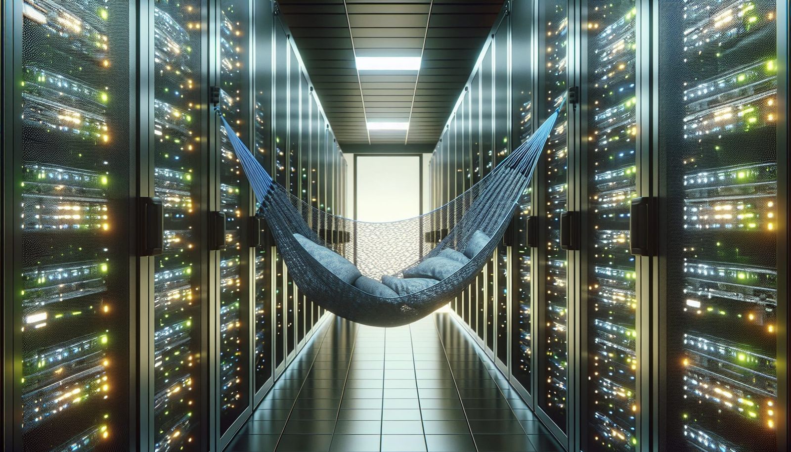 Hammock in a Modern Server Room