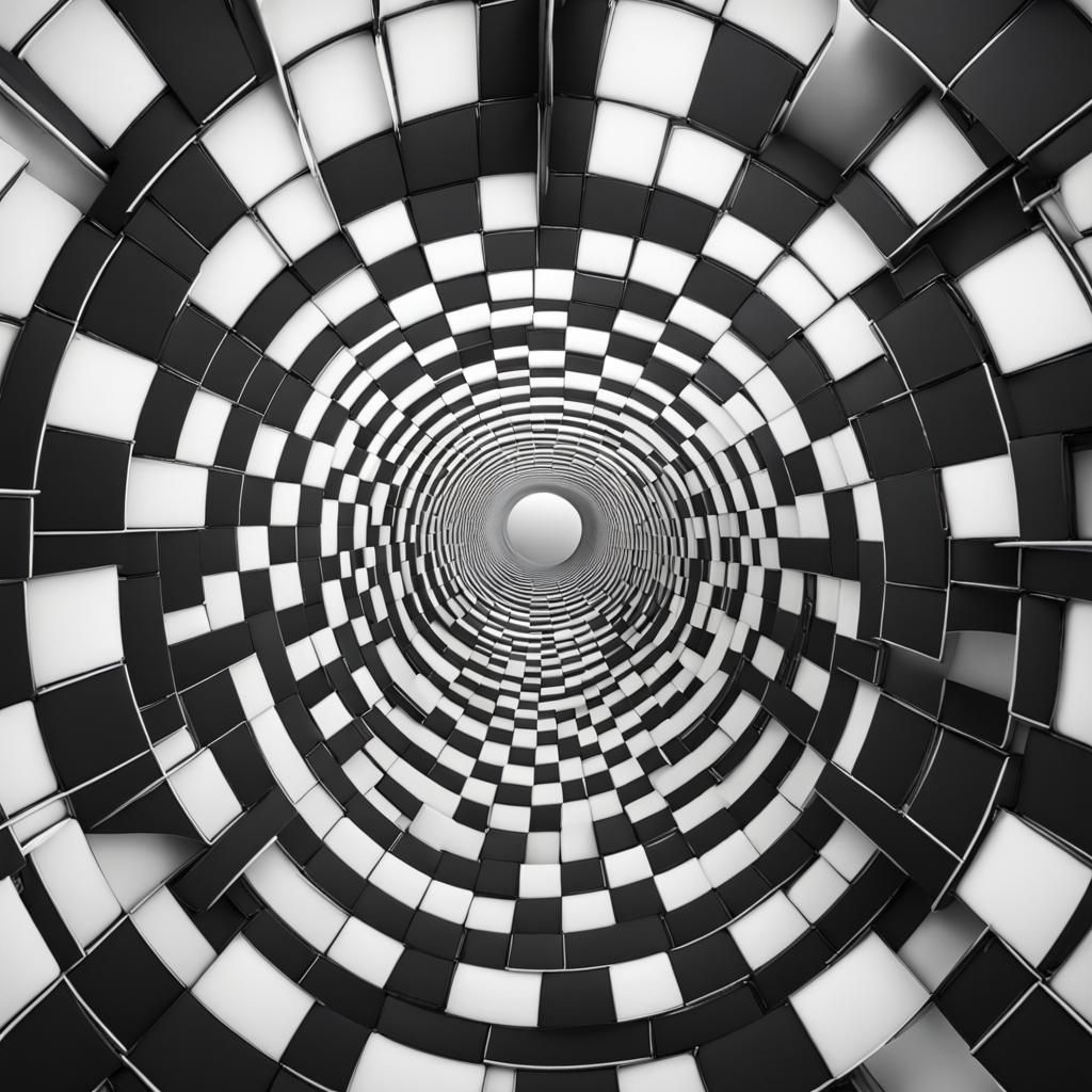 Hypnotic Circular Tunnel in Detailed Matte Painting