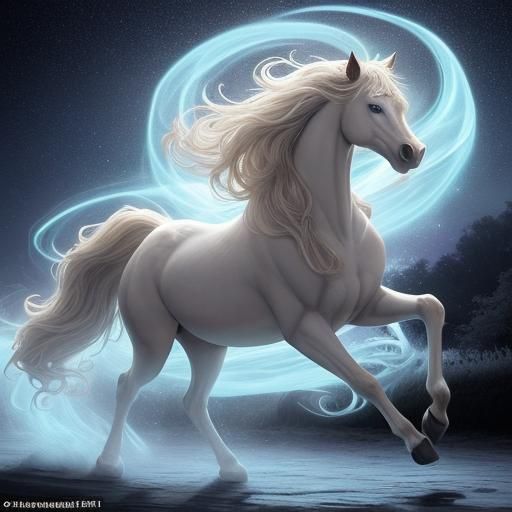 Majestic Horse with Shimmering Coat