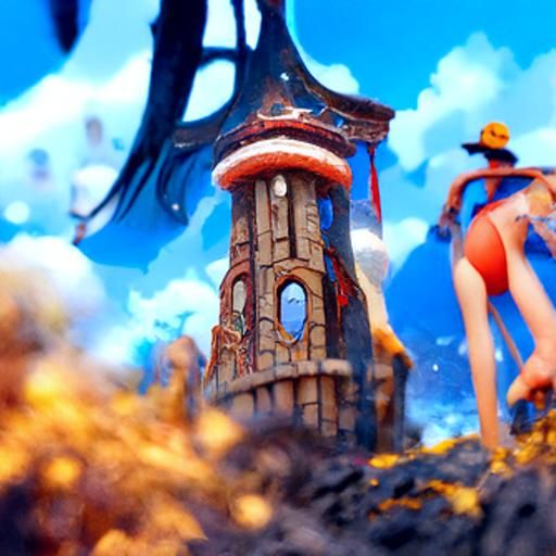 Detailed One Piece Scene in Deep Color