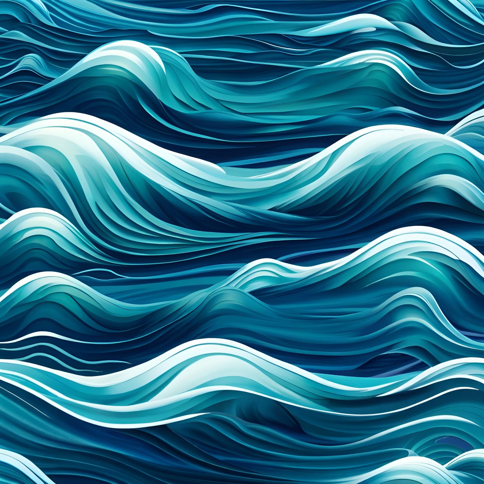 Abstract Ocean Waves Seascape Background
