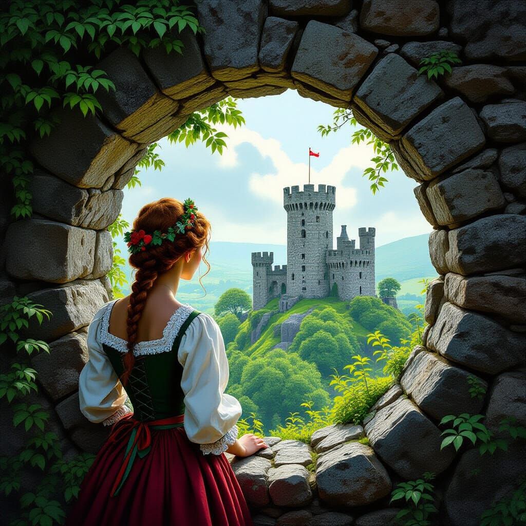Blarney Castle Framed in Ireland: Mystical Realism