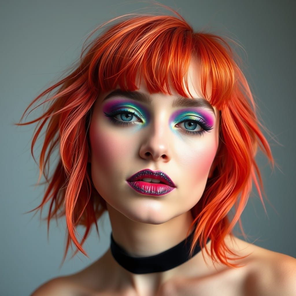 Vibrant Goddess of Color and Glitter