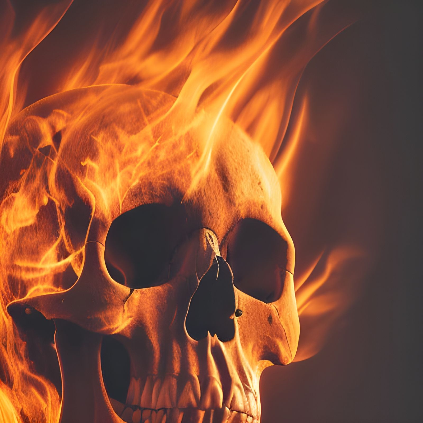 Burning Skull
