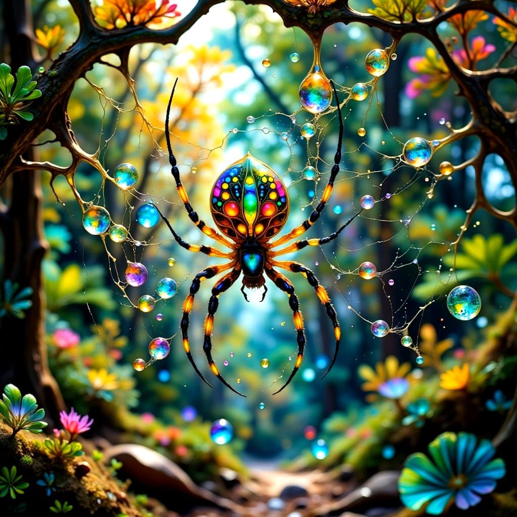 The Majestic Orb Weaver Spider is scary but not harmful to h...
