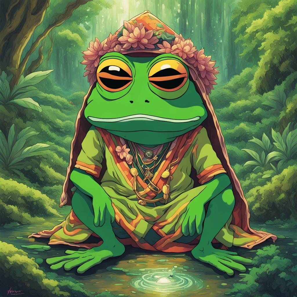 Shaman Frog in Jungle, Anime Style