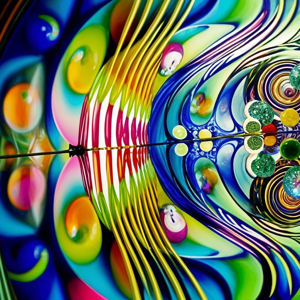 Exotic Party Scene in Eldritch Soft Light