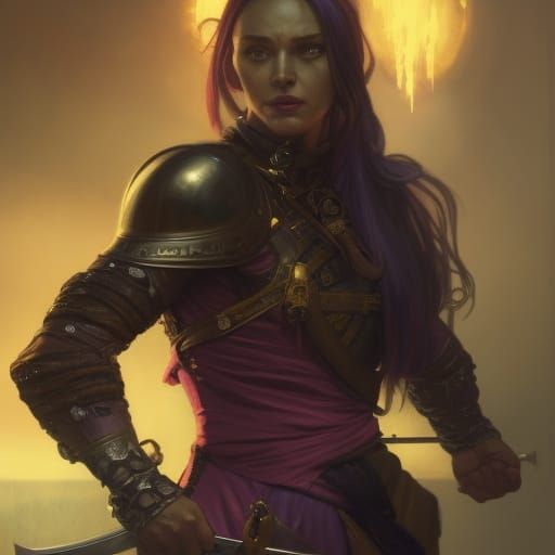 Dark Fantasy Thief in Sinister Lighting