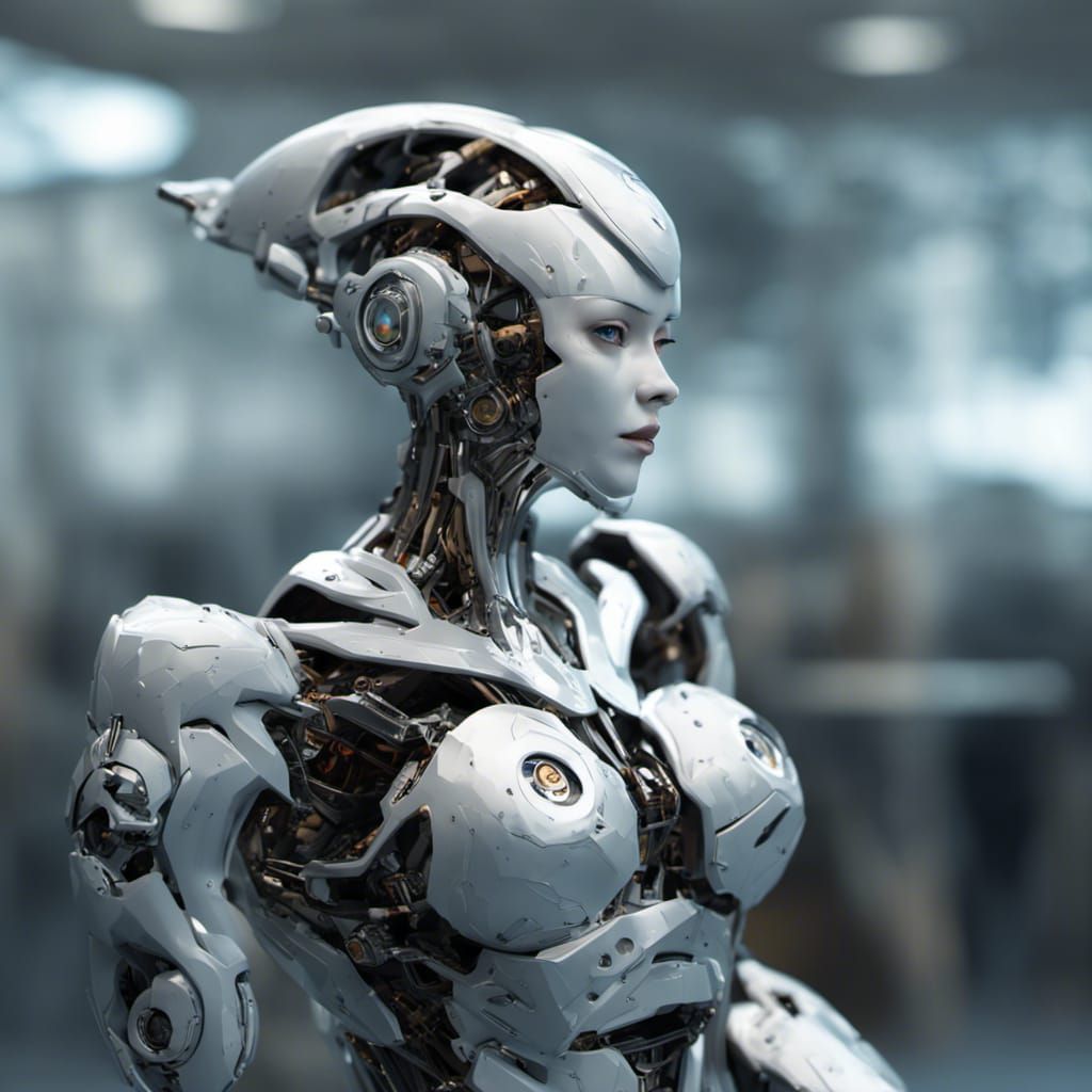 Dramatic Robot Soldiers with Exotic Jewelry