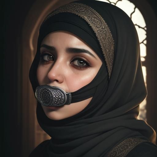 Hyperrealistic Hijabi Portrait with Intricate Details