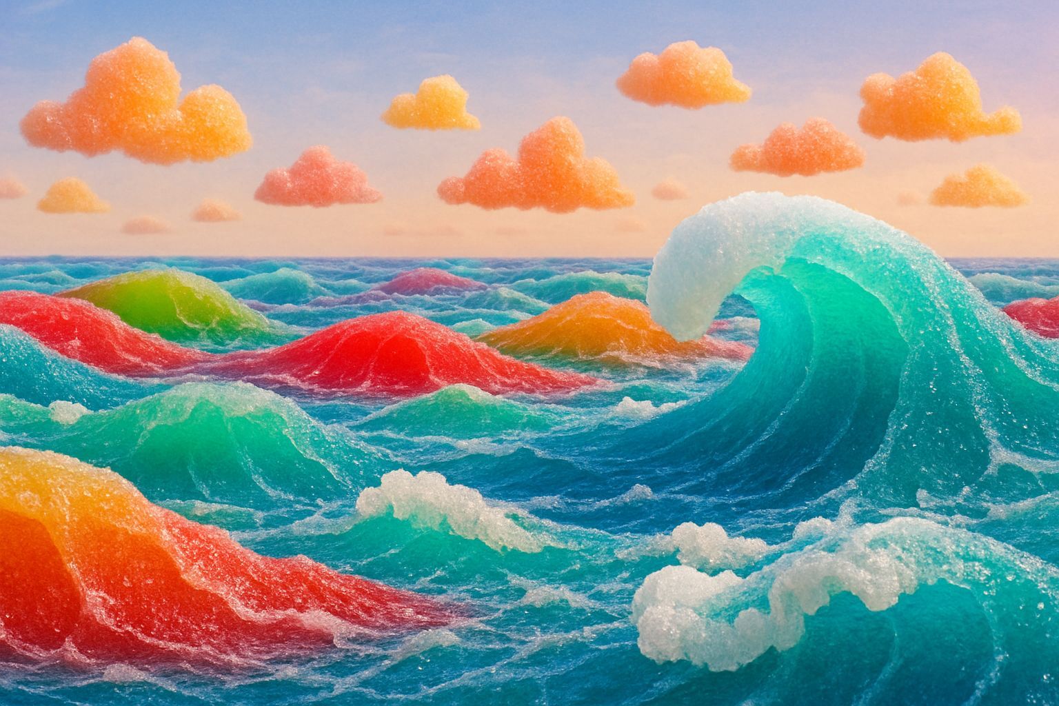 Gummy Ocean Landscape