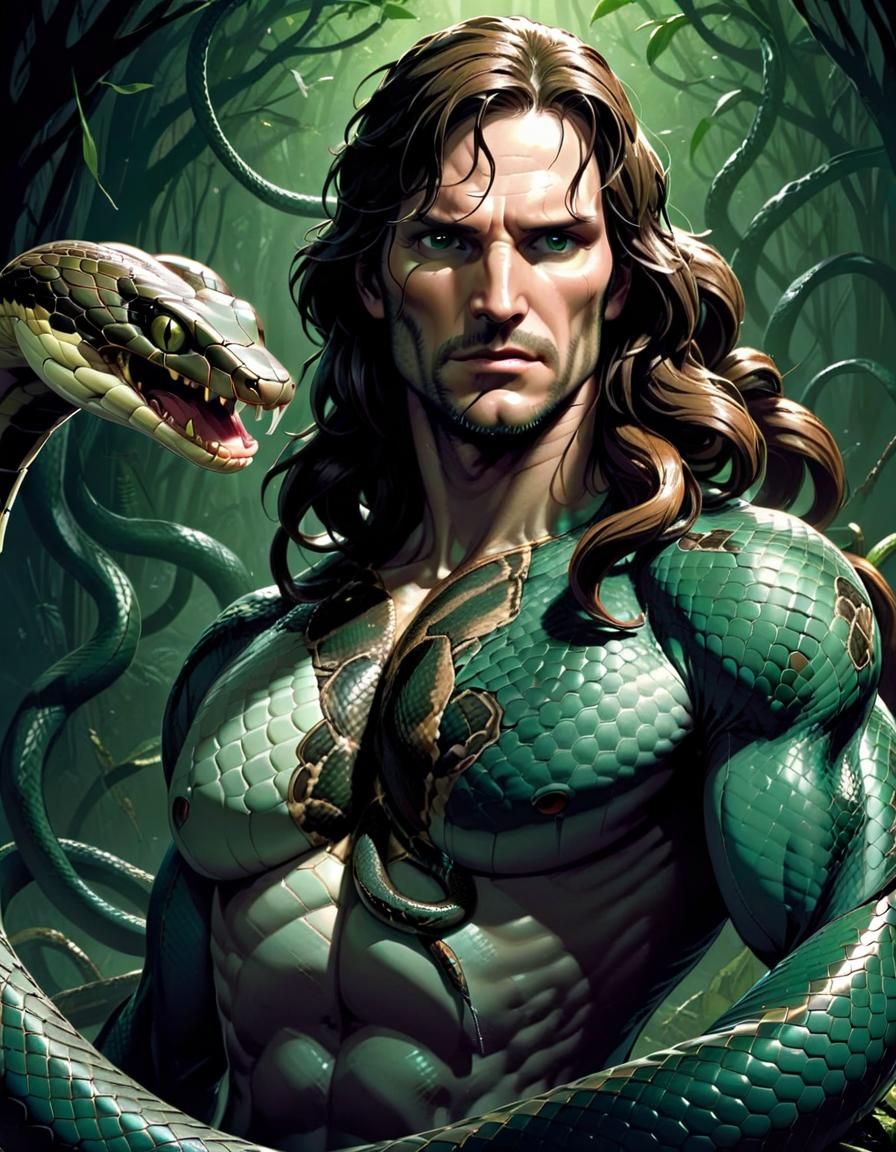 The SnakeMan — a superhero by Per