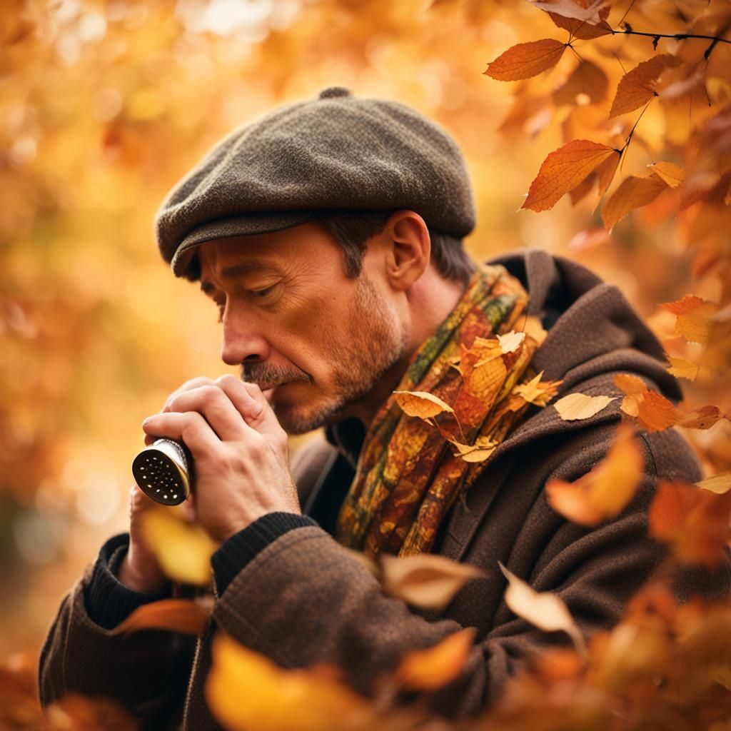 Autumn Harmony: An Impressionistic Serenade in Golden Light