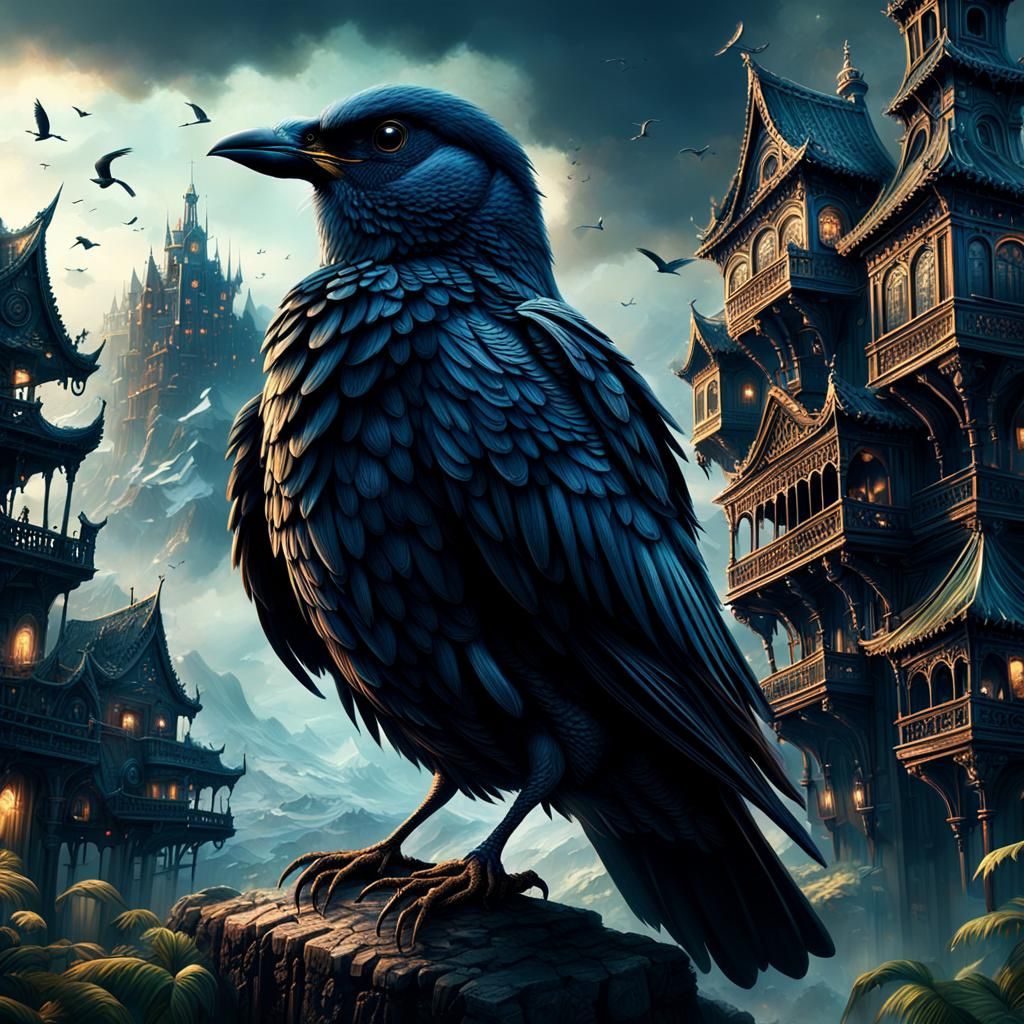 Cinematic Bird Digital Matte Painting