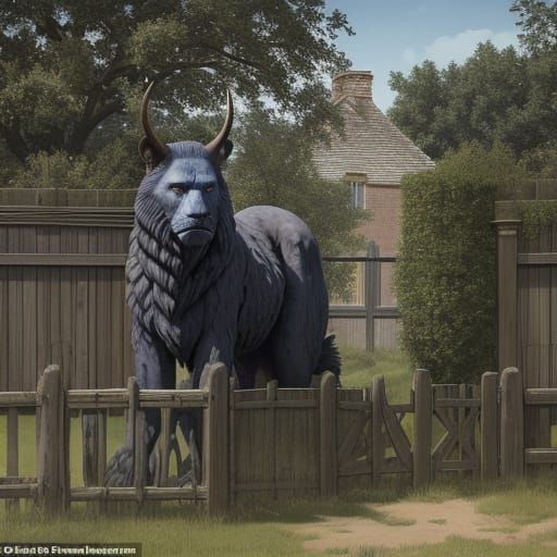 Menacing Animal Confronts George Bush: Baroque-Animation Hyb...