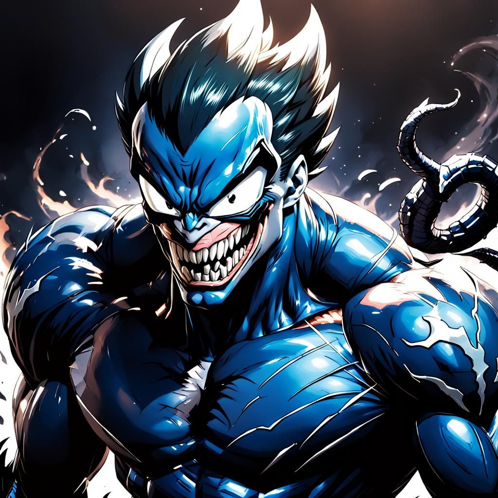 Venom Vegeta Fusion: Manga Anime Art