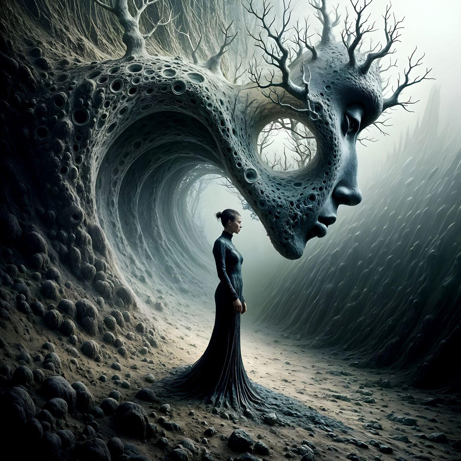 Abstract Reality Inspired by Van Herpen and Mandelbrot