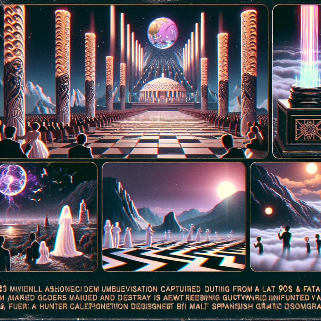 Retro VHS Still: Sci-Fi Award Ceremony in 2063