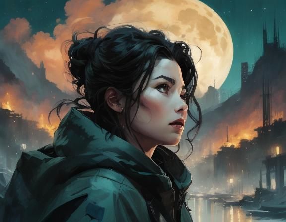 Melancholic Doppelganger Portrait