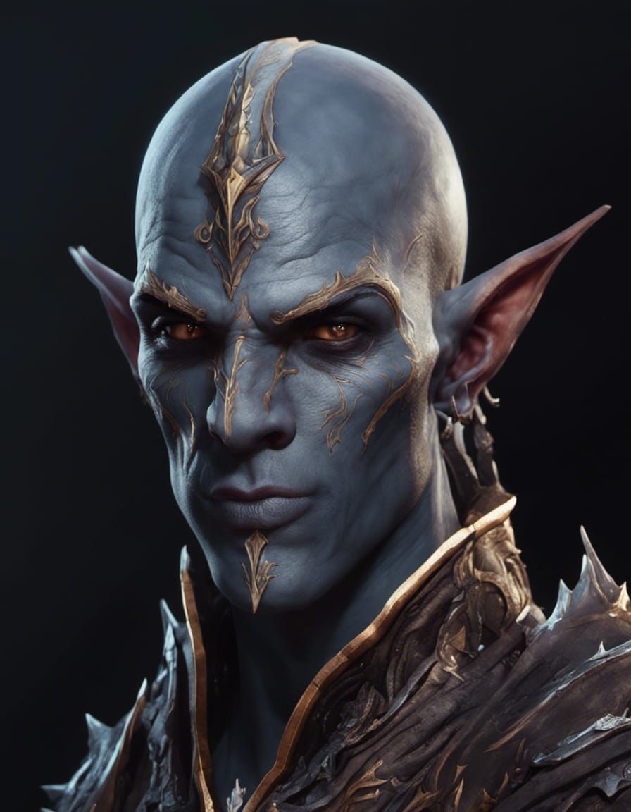 Dark Elf Warcraft Style Matte Painting