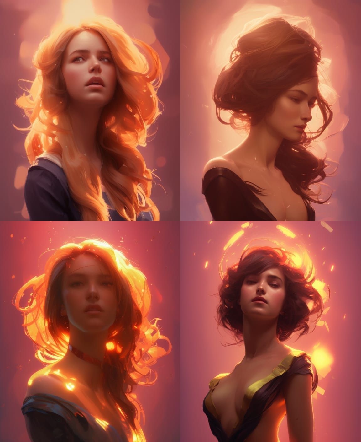 Hyperdetailed Portrait with Volumetric Lighting