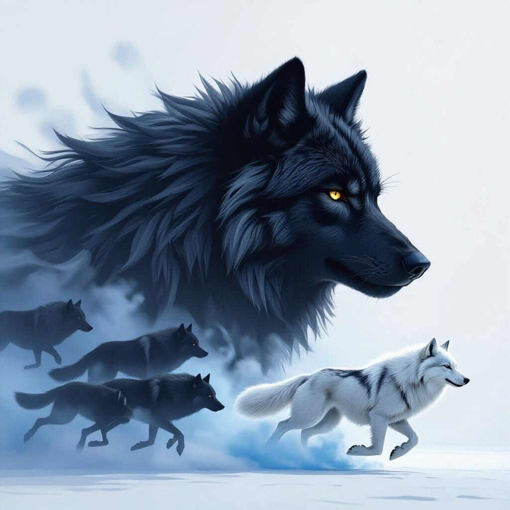 multiple wolves