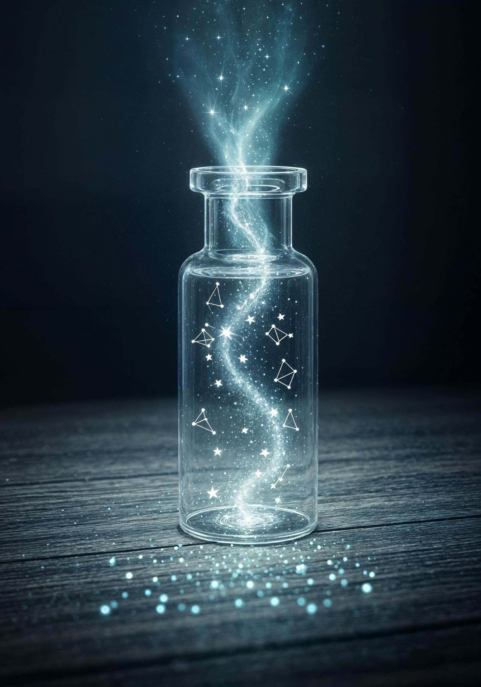 Magical Stardust Vial Emits Celestial Light