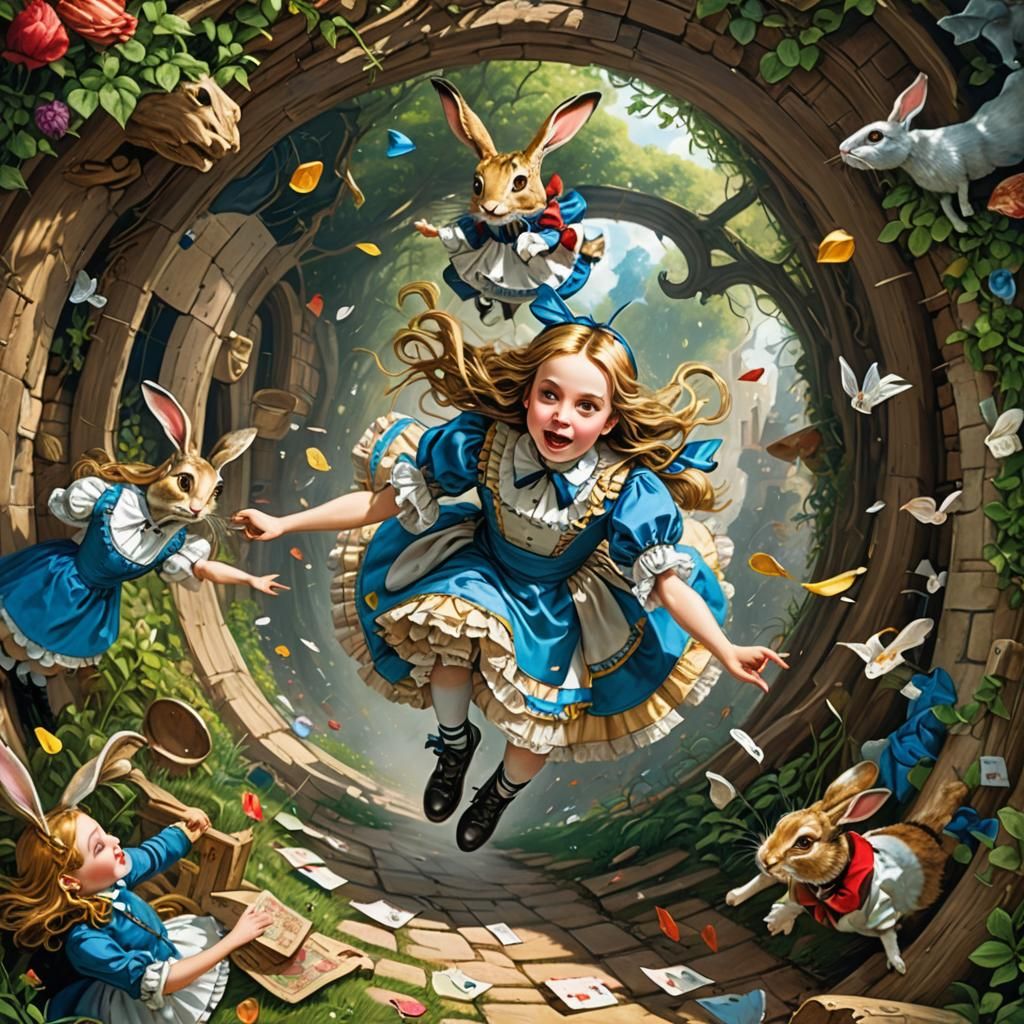 Alice in Wonderland: Falling Down the Rabbit Hole