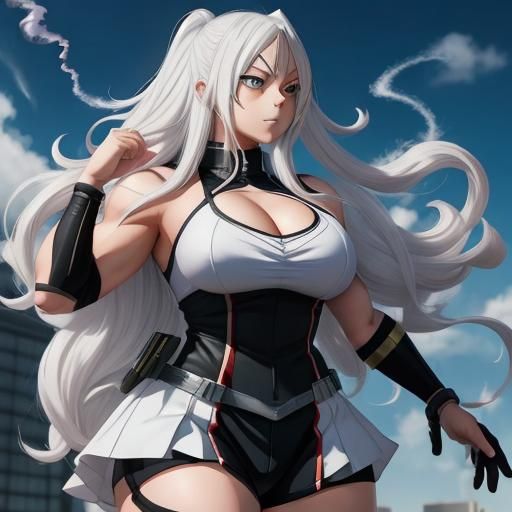 Anime Style Hero Academia Teacher with Smoke Powers