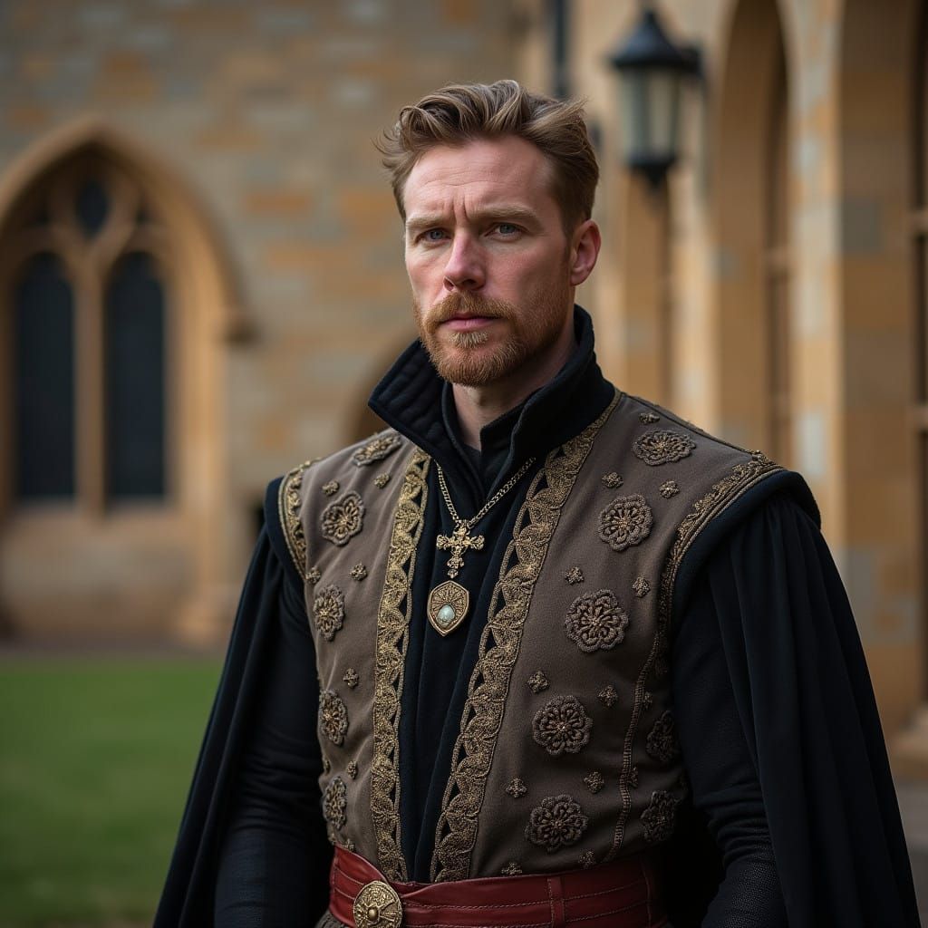 Sheriff of Nottingham in 14th-Century Attire