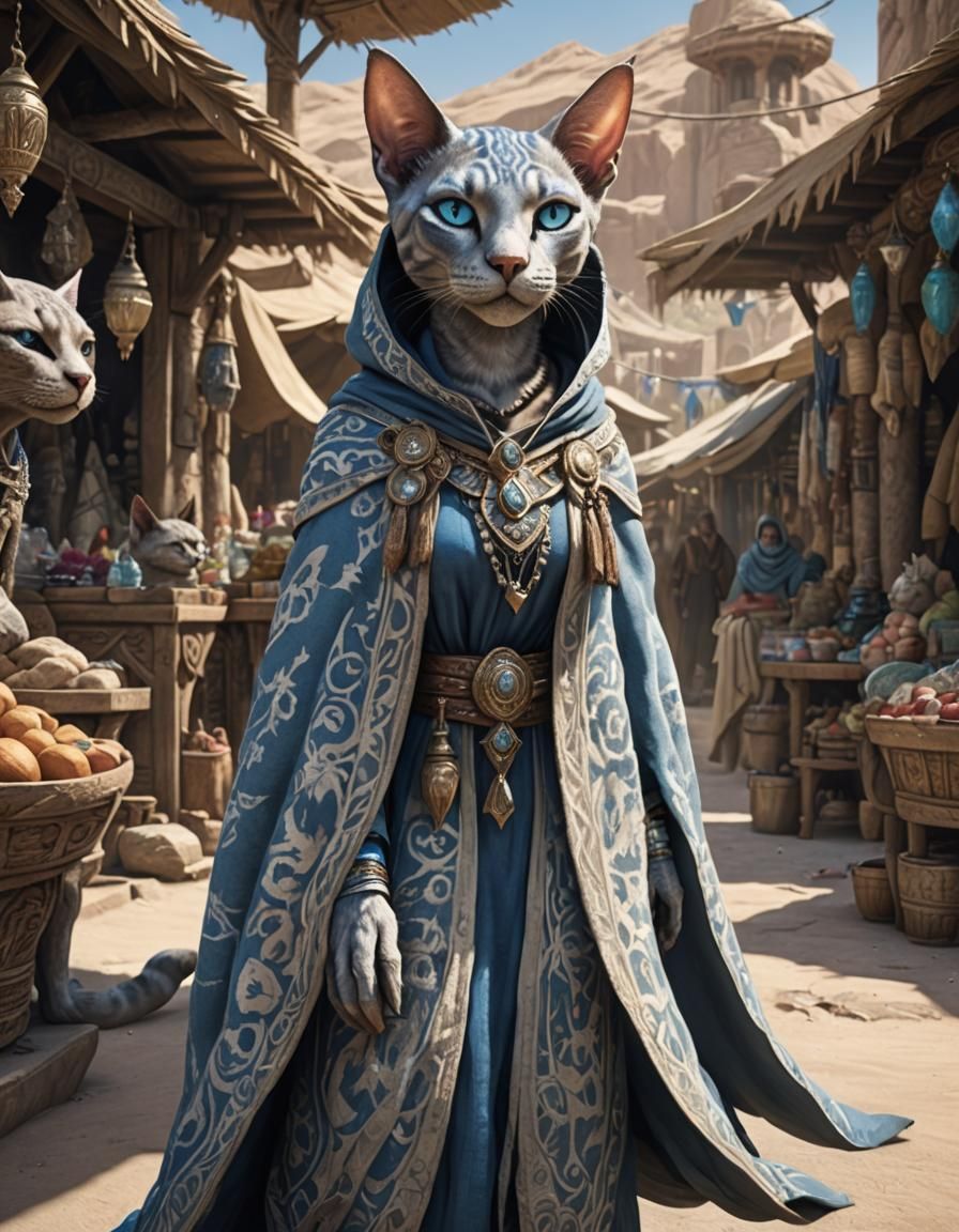 Khajiit in Desert Oasis Market