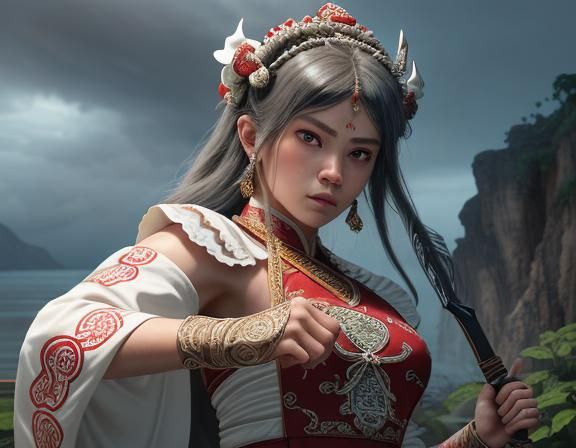 Loxodon Monk Training at Seaside Temple in 3D