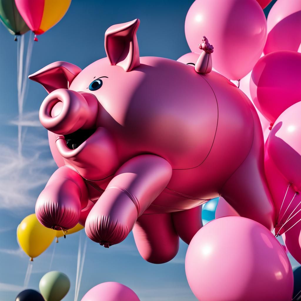 Pink Floyd Algie Balloon Animal in Concert