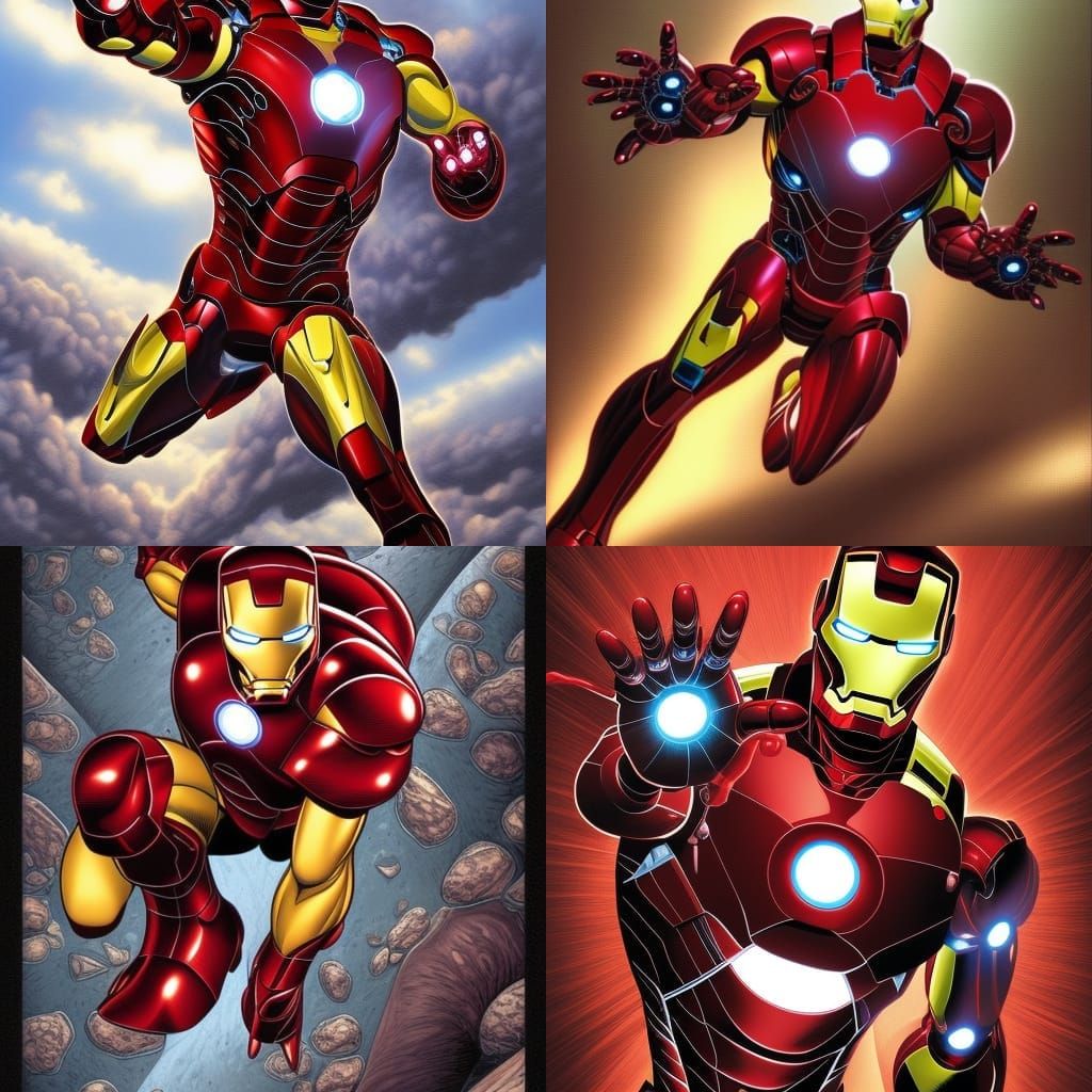 Iron Man Comic Book Art Illustration
