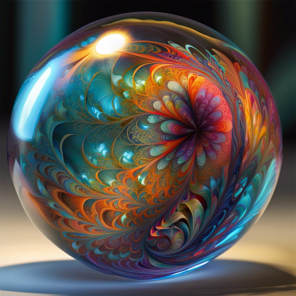 Psychedelic Fractal Globes