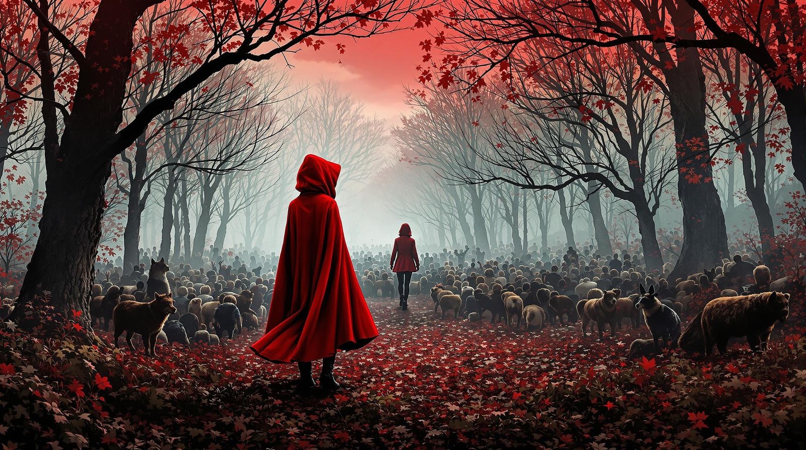Retrofuturistic Red Riding Hood Movie Poster
