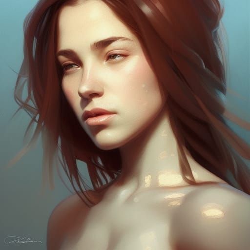 Olivia Rodrigo Portrait in Hyperdetailed Digital Art